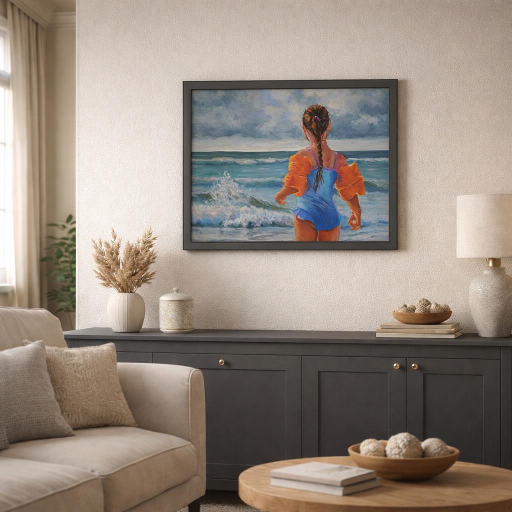 GesichertAberUnsicher, Ölgemälde 50 x 60 cm