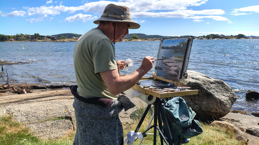Klaus beim plein air malen