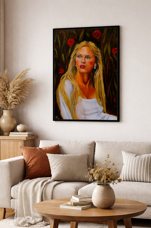 Taylor Swift- Ophelia, Oil-Malerei,