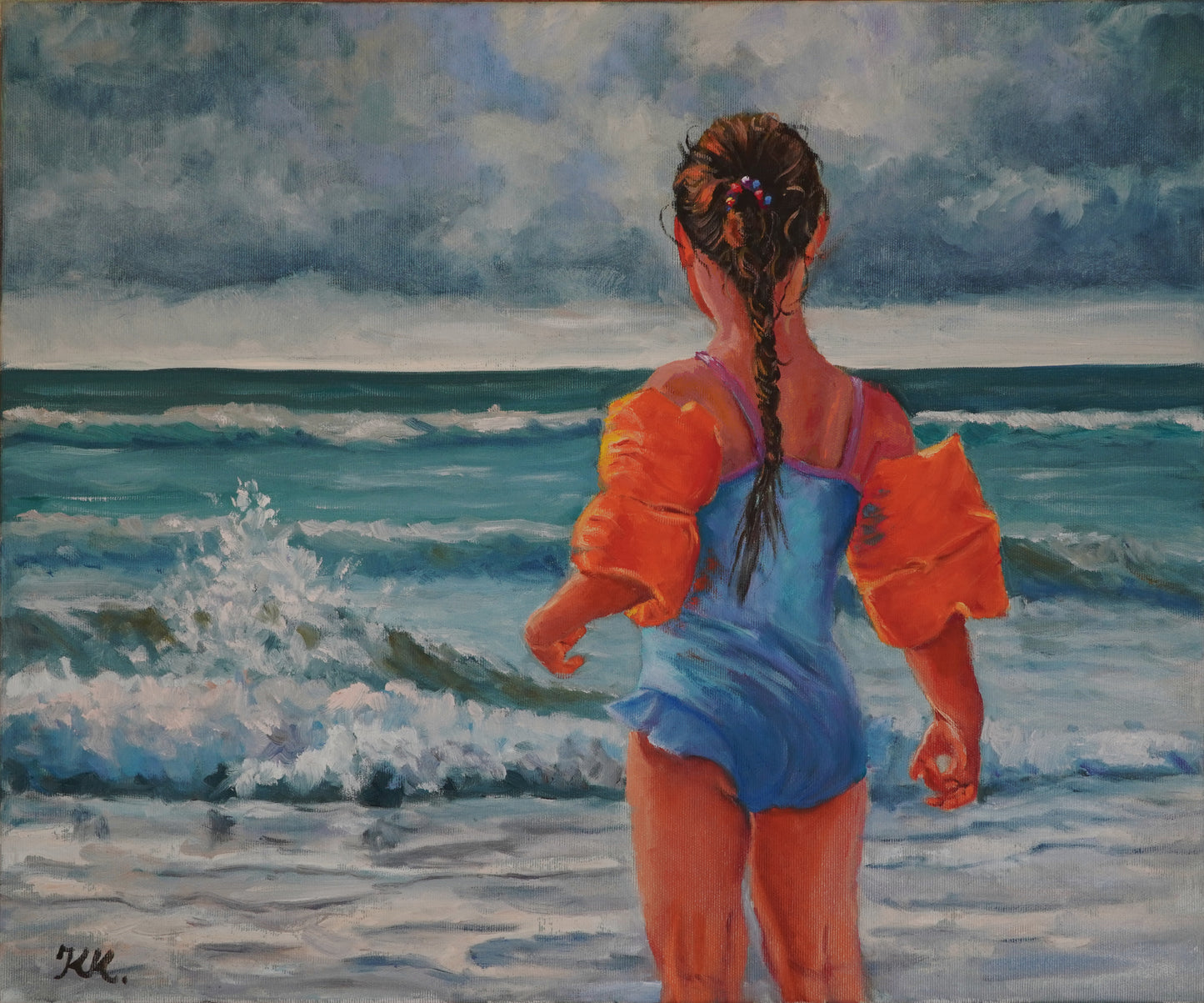 GesichertAberUnsicher, Ölgemälde 50 x 60 cm