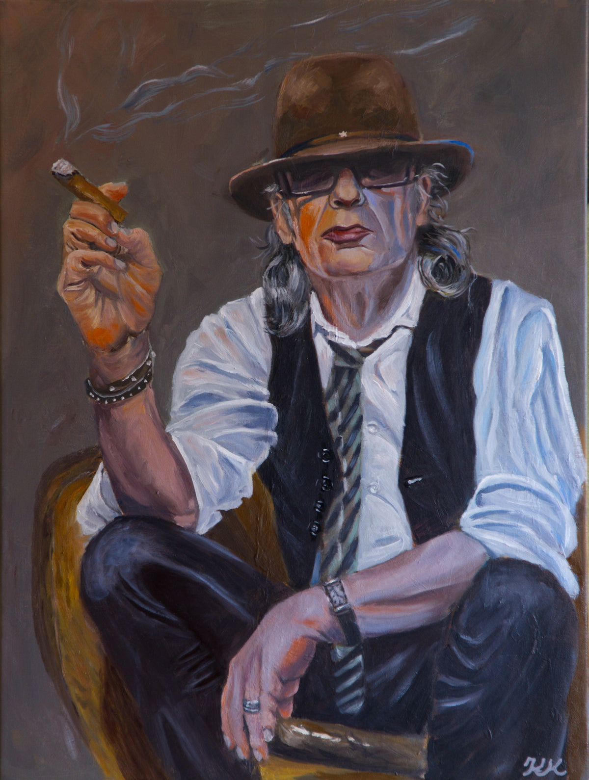 Udo Lindenberg – Original-Ölgemälde, 60 × 80 cm