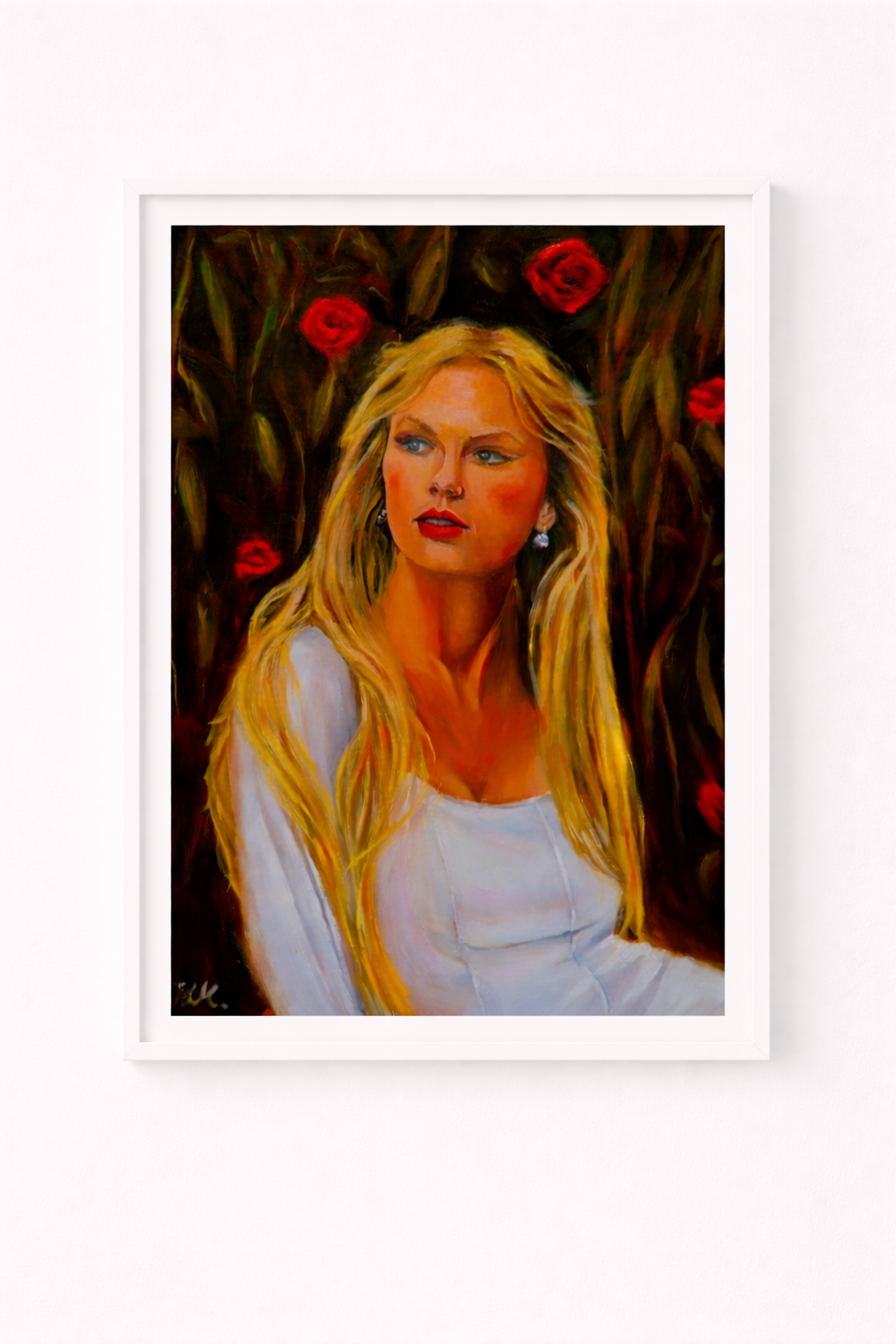 Taylor Swift- Ophelia, Oil-Malerei,