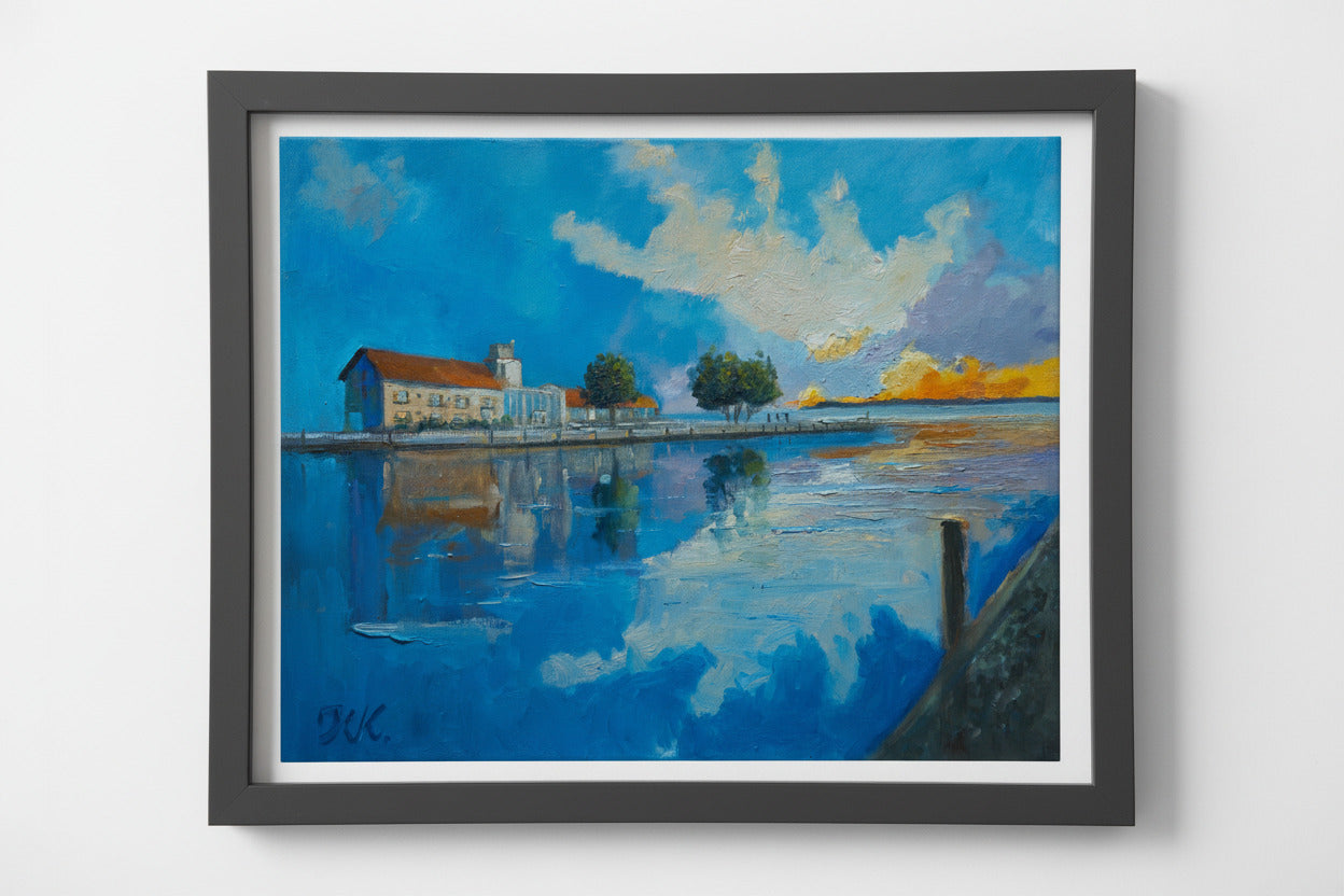 Utkieck, originales Ölgemälde von Klaus Krege, 50 x 60 cm