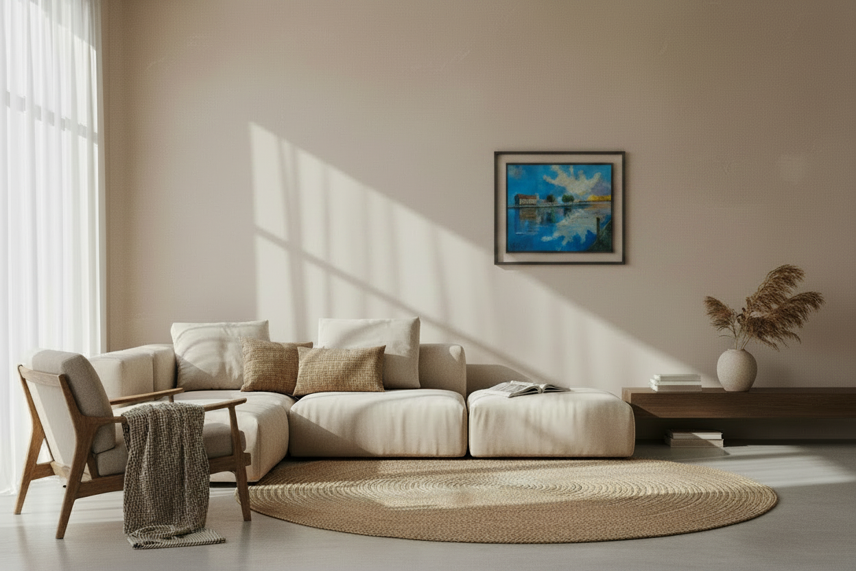 Utkieck, originales Ölgemälde von Klaus Krege, 50 x 60 cm