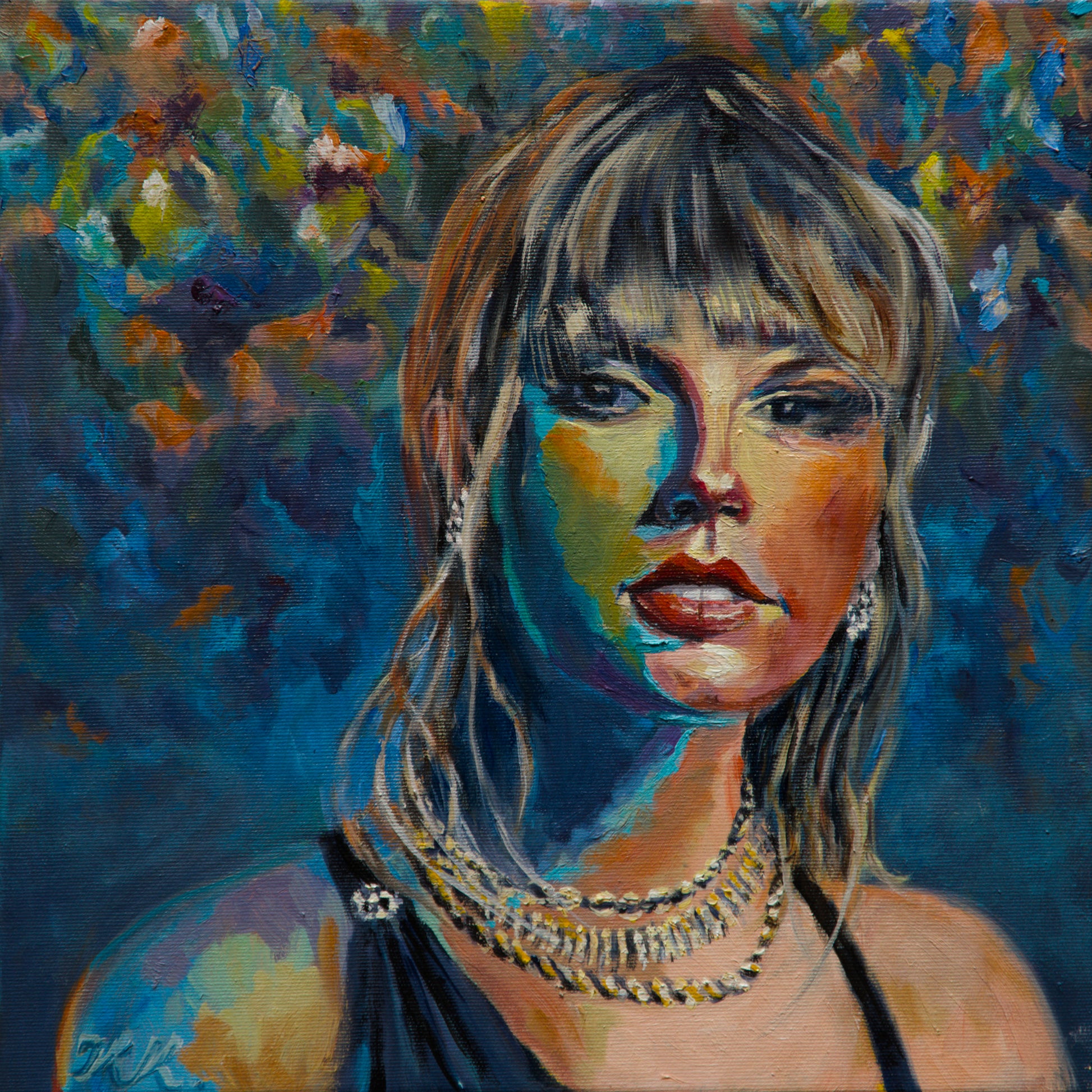 Taylor Swift – Portrait, Öl auf Leinwand, Klaus-U. Krege