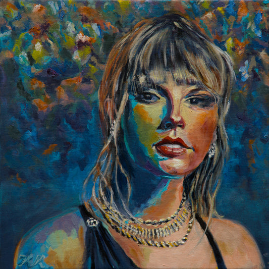 Taylor Swift – Portrait, Öl auf Leinwand, Klaus-U. Krege